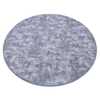 Alfombra Solid Círculo Gris 90 Hormigón  Circulo 170 Cm