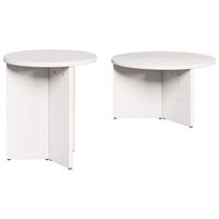 mesa de centro 49x49x28 cm madera - blanco
