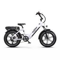 e-bike  onesport ot08 - motor 500w bateria 48v18ah neumaticos de 20 pulgadas frenos de disco - blanco