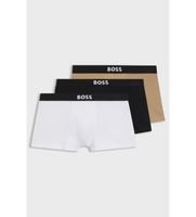 boss para hombre 50544263 set 3 boxers one marron negro blanco xl homewear algodon