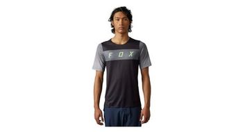 Maillot de manga corta fox flexair  p   strong arcadia  strong    p negro