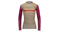 maillot kenny charger mujer manga larga marron   rojo
