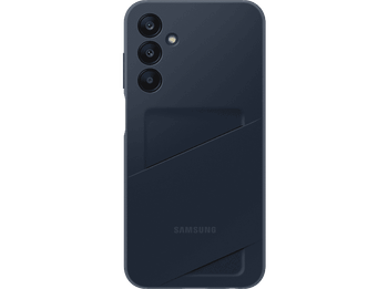 Funda móvil - Samsung, para Galaxy A25 5G, Trasera, Bolsillo tarjeta, Negro/Azul