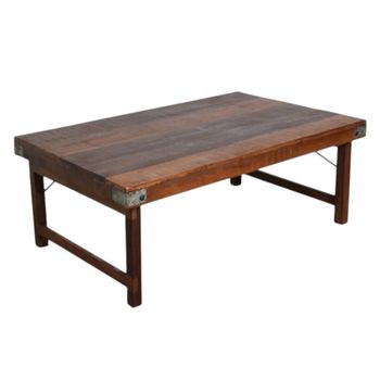 Mesa de centro de madera vintage