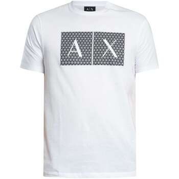 Armani Exchange Camiseta Camiseta ajustada con gráfico en relieve para hombre