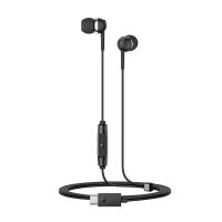auriculares sennheiser cx 80u con cable usb-c para telefonia y musica microfono integrado color negro