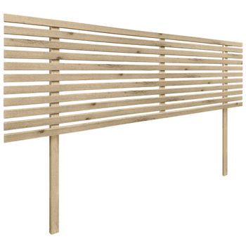 Cabecero De Madera Reciclada Dm Estilo Japones Con Patas 150x115cm Camas 150 - Cambrian Madera