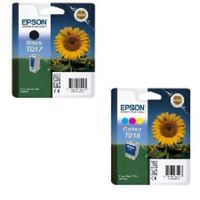 original multipack epson stylus colour 685 printer ink cartridges 2 pack -c13t01740110