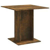 mesa de comedor  mesa de cena madera contrachapada roble ahumado 80x80x75 cm