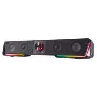 barra de sonido speedlink gravity rgb 20 6w bluetooth alambrica negra
