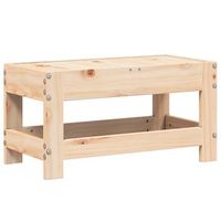 taburete de jardin  otomana de jardin  reposapies de jardin madera maciza de pino 62x30x32 cm
