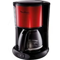 Moulinex Subito Independiente Cafetera de filtro Negro, Rojo 1,25 L 15 tazas Manual