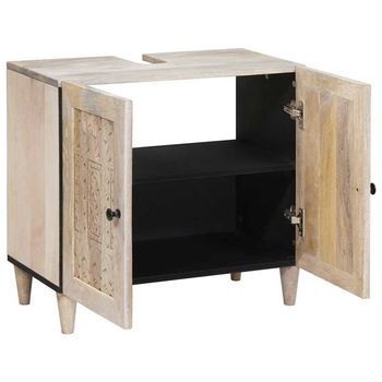Mueble De Cuarto De Baño Montaje En La Pared 62 X 33 X 58 Cm Vidaxl