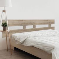dhome cabecero roble 220cm dual horizontal estilo valla madera reciclada dm herrajes incluidos 220cm dual horizontal valla roble