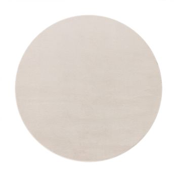 Alfombra suave Solina crema 80 cm redondo