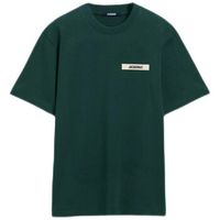 jacquemus camiseta le t-shirt gros grain dark green para mujer