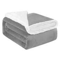 acomoda textil r manta de sedalina con borreguito extra suave para invierno manta calida ligera y transpirable para cama mantita lisa reversible de sofa sillon y viaje