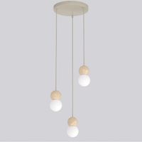 lampara colgante bara moca 3 luces