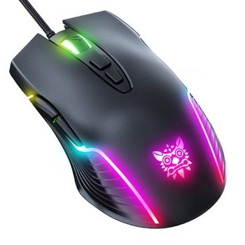 Ratón ONIKUMA CW905 Gaming USB 6400 DPI 7 Botones RGB Negro
