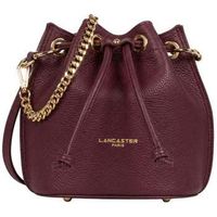 lancaster bolso de mano bolso saco con cordones alba double burdeos oscuro para mujer