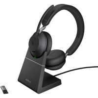auriculares jabra evolve2 65 inalambricos bluetooth para oficina con cancelacion de ruido y microfono color negro