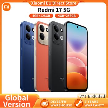 Versión Global Redmi 17, Teléfono Inteligente 5G, Carga Turbo de 45W, Batería de 7500mAh, Snapdragon 4 Gen 5, Luz RGB Dinámica, Cámara Trasera de 50MP, IP64, Xiaomi HyperOS 3, NFC