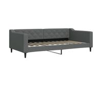 sofa cama - sofa convertible sin colchon tela gris oscuro 100x200 cm