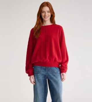 Bellerose para mujer. BW262942 K1791U Jersey Derny62 rojo (M), Casual, Sintético, Lana, Manga larga