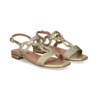 bibi lou sandalias planas mujer - dorado talla 37