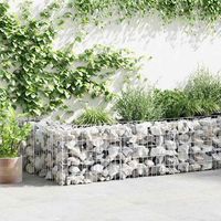 muro de gaviones  gavion para piedras  gavion decorativo con cubiertas acero galvanizado 600x50x50 cm cfw485263