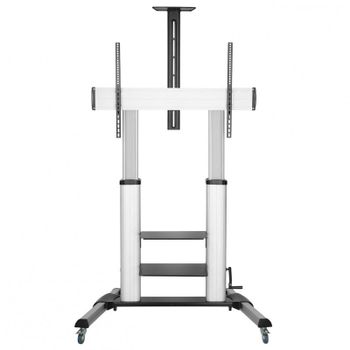 Aisens FT100TE-125 Soporte de Pie Inclinable con Ruedas y Manivela para TV 60