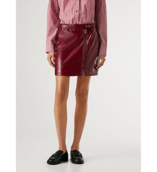 Pepe Jeans para mujer. PL9011898 Falda Ruby burdeos (XS), Casual, Fiesta, Poliéster