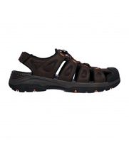 skechers para hombre 204111 sandalias tresmen - outseen marron 44 1 a 3cm velcro casual deportivo outdoor