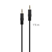 cable de audio fonestar jack-mm-1-5 35 mm macho a macho 15 m negro