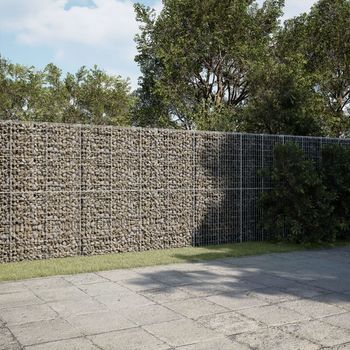Cesta De Gaviones | Gavión Para Piedras | Gavión Decorativo Con Cubierta Hierro Galvanizado 500x50x200 Cm Cfw826180