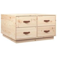 mesa de centro de madera maciza de pino 80x80x45 cm vidaxl
