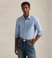 polo ralph lauren para hombre 710549084007 camisa oxford slim fit azul s casual algodon manga larga