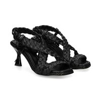 pons quintana sandalias con tacon mujer - negro talla 37