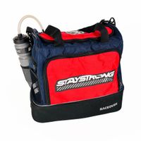stay strong chevron kithelmet bag - navy and red