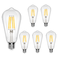 aigostar bombilla led e27 con filamentoblanco calido 2700k8w equivalente a 69w950 lumenesno regulablebombillas decorativaspack de 5 uds