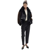 lola casademunt chaqueta abrigo combi animal 45a mujer para mujer
