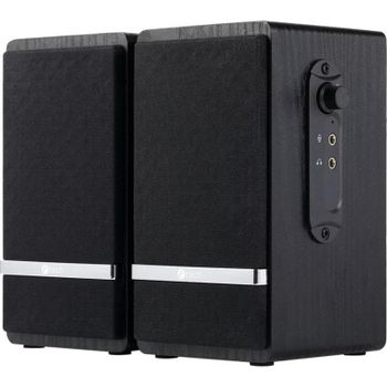Altavoces C-Tech PC 2.0 USB 6 W negros con alimentación por USB