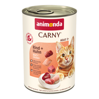 animonda carny adult 12 x 400rg - pack ahorro - vacuno y pollo