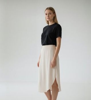 Marella para mujer. 2613101065200 Falda Mlmferito beige (40), Casual, Viscosa