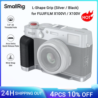 mango en forma de l smallrig para fujifilm x100vi  x100v con placa de liberacion rapida arca-swiss para montaje en tripode con mango de silicona 4555