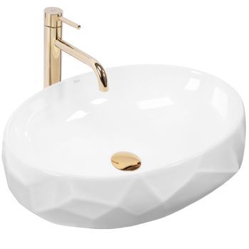 Lavabo Sobre Encimera Rea Maya White