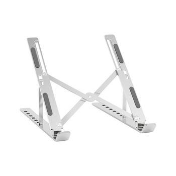 Soporte para Portátil de Escritorio, Base Plegable de Aluminio Ajustable, Atril Elevador para Portátil hasta 17”, Soporte de Sobremesa Ajustable para Portatil
