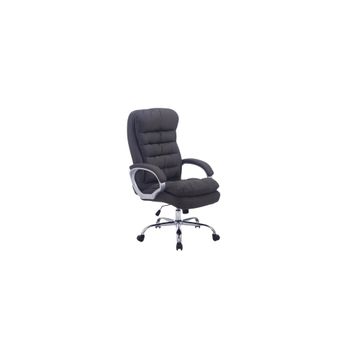 Silla de oficina giratoria regulable en Tela Gris oscuro