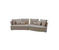 chaise longue derecha 4 plazas lugano tela 3 color gris