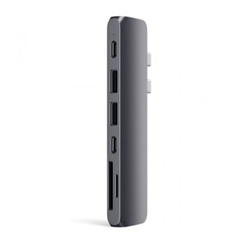 Satechi ST-CMBPM Hub Adaptador USB-C Multipuertos Gris Espacial